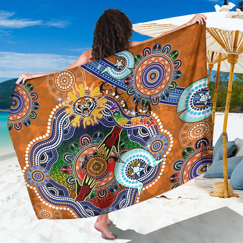 Personalised Tigers NAIDOC Week 2024 Sarong Australia Aboriginal Dot Painting