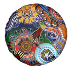 Personalised Tigers NAIDOC Week 2024 Spare Tire Cover Australia Aboriginal Dot Painting