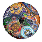Personalised Tigers NAIDOC Week 2024 Spare Tire Cover Australia Aboriginal Dot Painting
