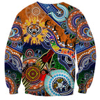 Personalised Tigers NAIDOC Week 2024 Sweatshirt Australia Aboriginal Dot Painting