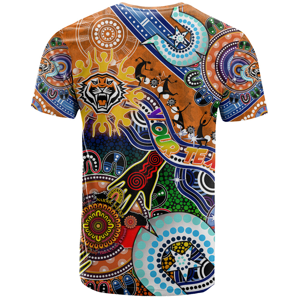 Personalised Tigers NAIDOC Week 2024 T Shirt Australia Aboriginal Dot Painting