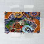 Personalised Tigers NAIDOC Week 2024 Tablecloth Australia Aboriginal Dot Painting