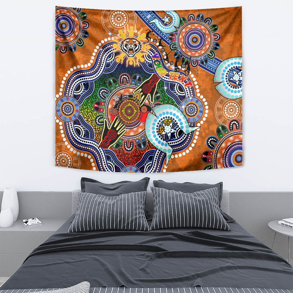 Personalised Tigers NAIDOC Week 2024 Tapestry Australia Aboriginal Dot Painting