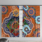 Personalised Tigers NAIDOC Week 2024 Window Curtain Australia Aboriginal Dot Painting
