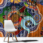 Personalised Tigers NAIDOC Week 2024 Window Curtain Australia Aboriginal Dot Painting