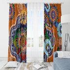 Personalised Tigers NAIDOC Week 2024 Window Curtain Australia Aboriginal Dot Painting