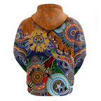 Personalised Tigers NAIDOC Week 2024 Zip Hoodie Australia Aboriginal Dot Painting