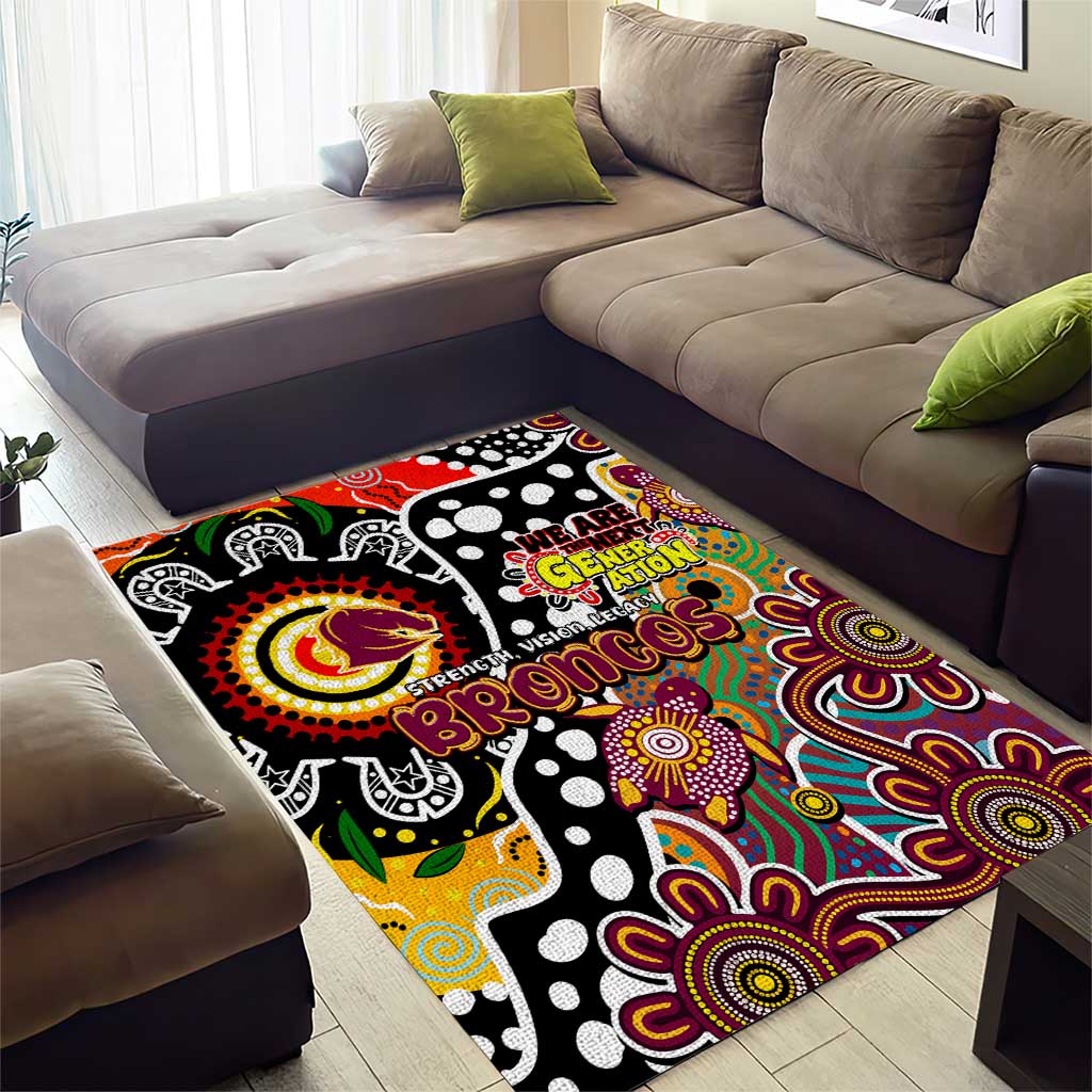 Broncos NRL Celebrating 50 Years of Naidoc Area Rug NAIDOC Week 2025 Aboriginal