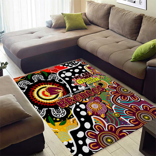 Broncos NRL Celebrating 50 Years of Naidoc Area Rug NAIDOC Week 2025 Aboriginal