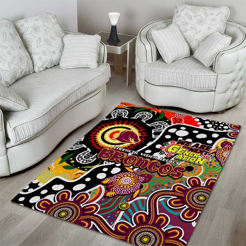 Broncos NRL Celebrating 50 Years of Naidoc Area Rug NAIDOC Week 2025 Aboriginal
