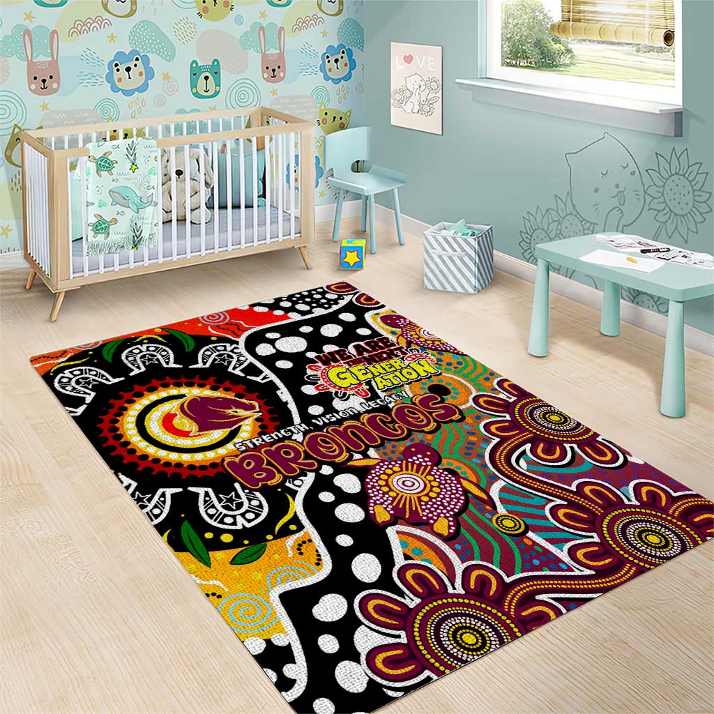 Broncos NRL Celebrating 50 Years of Naidoc Area Rug NAIDOC Week 2025 Aboriginal