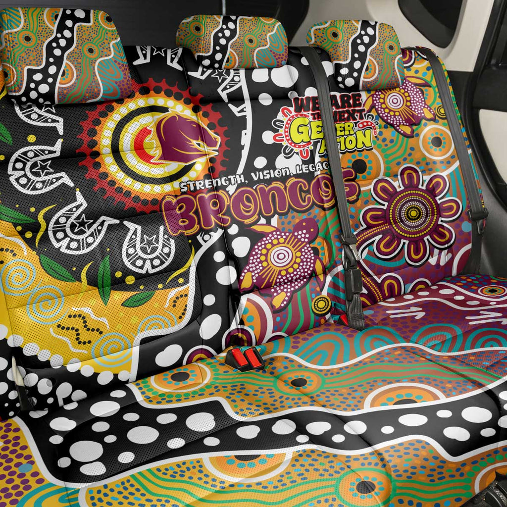 Broncos NRL Celebrating 50 Years of Naidoc Back Car Seat Cover NAIDOC Week 2025 Aboriginal