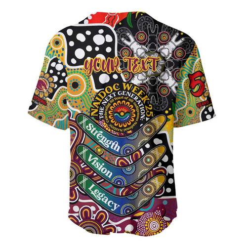 Personalised Broncos NRL Celebrating 50 Years of Naidoc Baseball Jersey NAIDOC Week 2025 Aboriginal