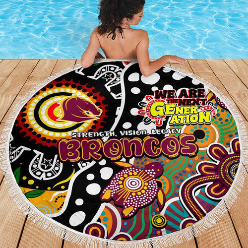 Broncos NRL Celebrating 50 Years of Naidoc Beach Blanket NAIDOC Week 2025 Aboriginal
