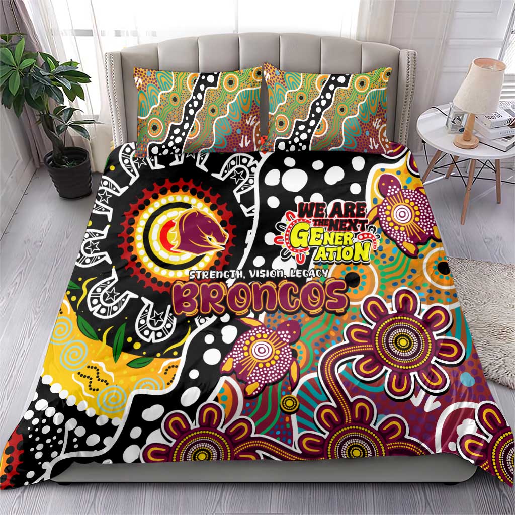 Broncos NRL Celebrating 50 Years of Naidoc Bedding Set NAIDOC Week 2025 Aboriginal