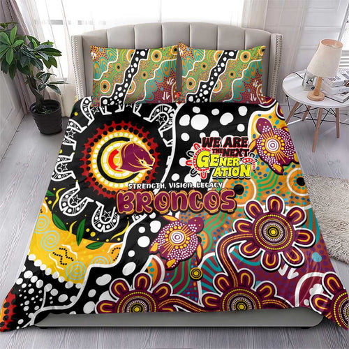 Broncos NRL Celebrating 50 Years of Naidoc Bedding Set NAIDOC Week 2025 Aboriginal