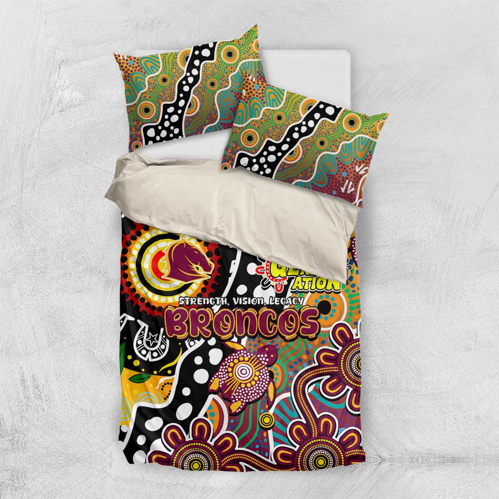 Broncos NRL Celebrating 50 Years of Naidoc Bedding Set NAIDOC Week 2025 Aboriginal