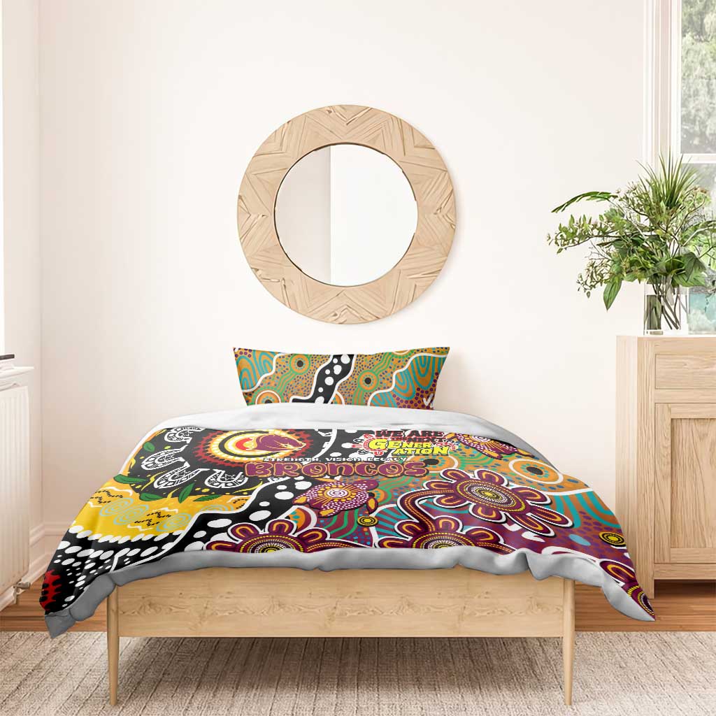 Broncos NRL Celebrating 50 Years of Naidoc Bedding Set NAIDOC Week 2025 Aboriginal