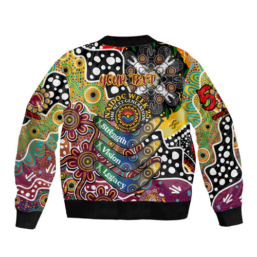 Personalised Broncos NRL Celebrating 50 Years of Naidoc Bomber Jacket NAIDOC Week 2025 Aboriginal