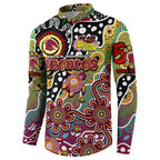 Personalised Broncos NRL Celebrating 50 Years of Naidoc Button Sweatshirt NAIDOC Week 2025 Aboriginal