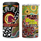 Broncos NRL Celebrating 50 Years of Naidoc 4 in 1 Can Cooler Tumbler NAIDOC Week 2025 Aboriginal
