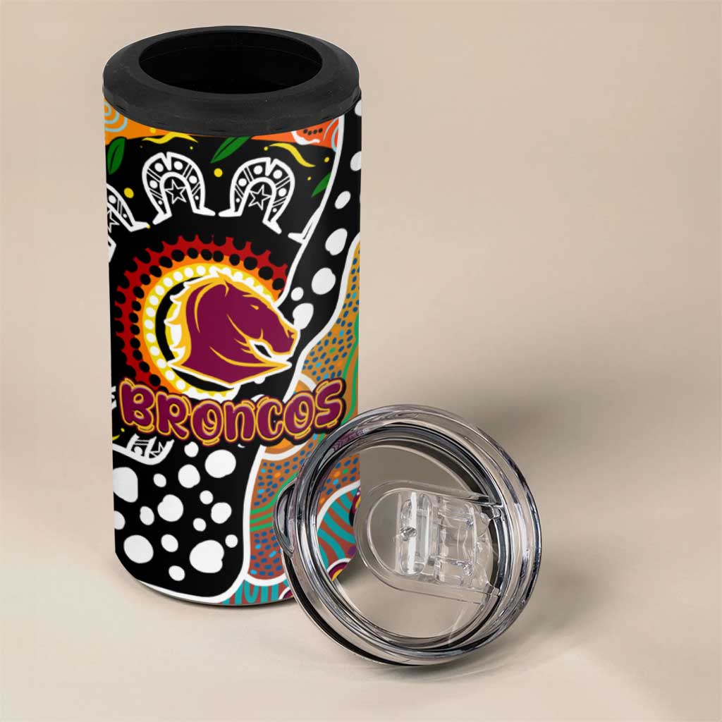 Broncos NRL Celebrating 50 Years of Naidoc 4 in 1 Can Cooler Tumbler NAIDOC Week 2025 Aboriginal