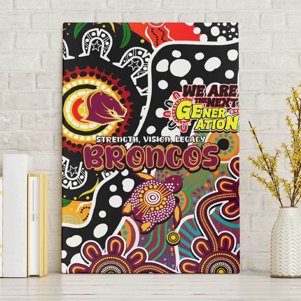 Broncos NRL Celebrating 50 Years of Naidoc Canvas Wall Art NAIDOC Week 2025 Aboriginal