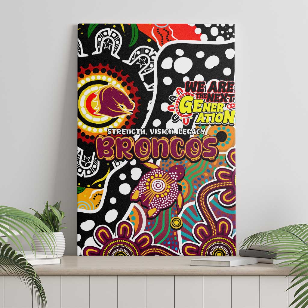 Broncos NRL Celebrating 50 Years of Naidoc Canvas Wall Art NAIDOC Week 2025 Aboriginal