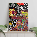 Broncos NRL Celebrating 50 Years of Naidoc Canvas Wall Art NAIDOC Week 2025 Aboriginal