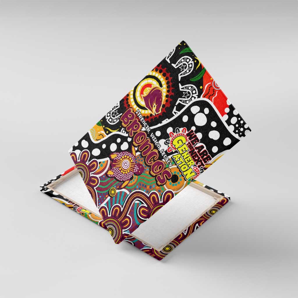 Broncos NRL Celebrating 50 Years of Naidoc Canvas Wall Art NAIDOC Week 2025 Aboriginal