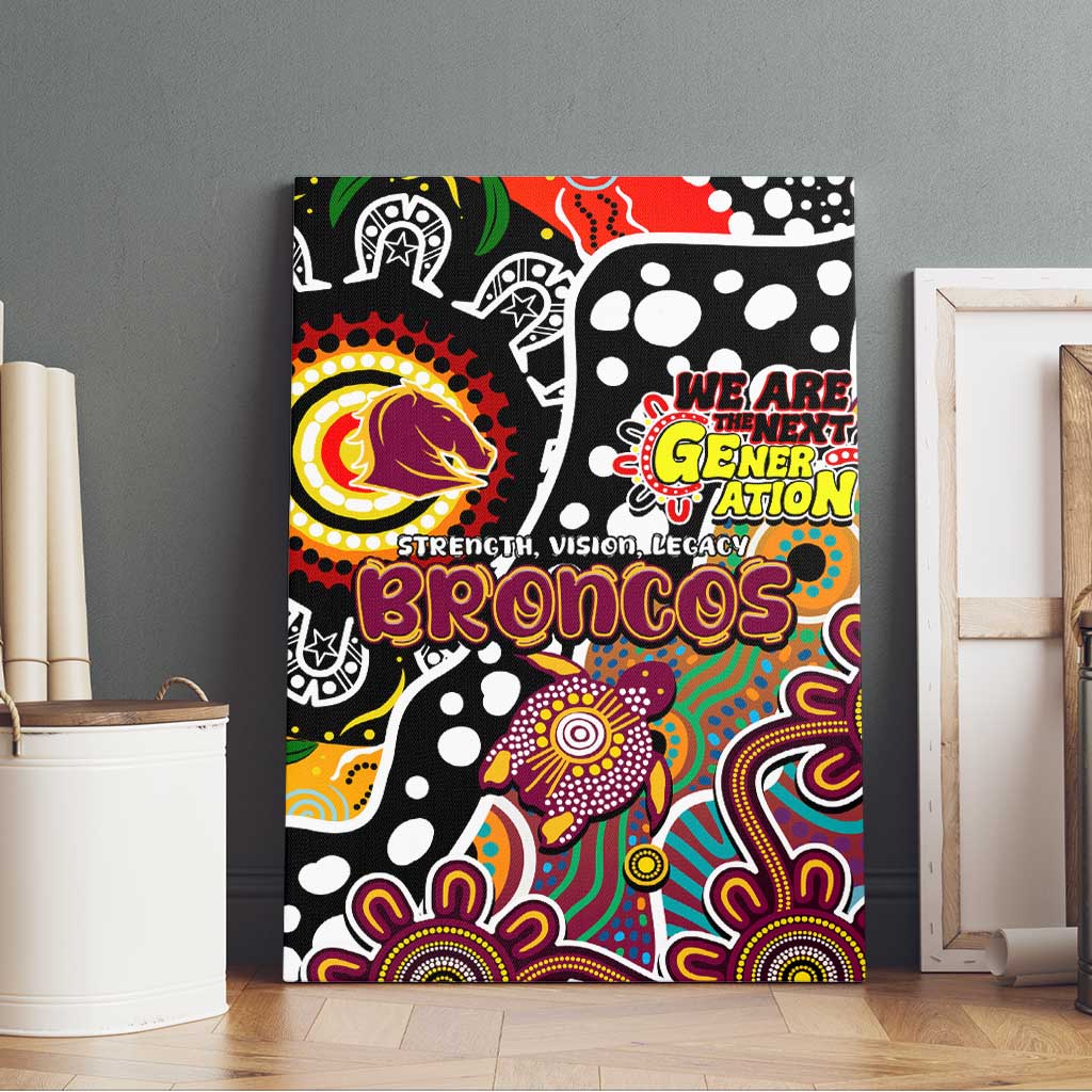 Broncos NRL Celebrating 50 Years of Naidoc Canvas Wall Art NAIDOC Week 2025 Aboriginal