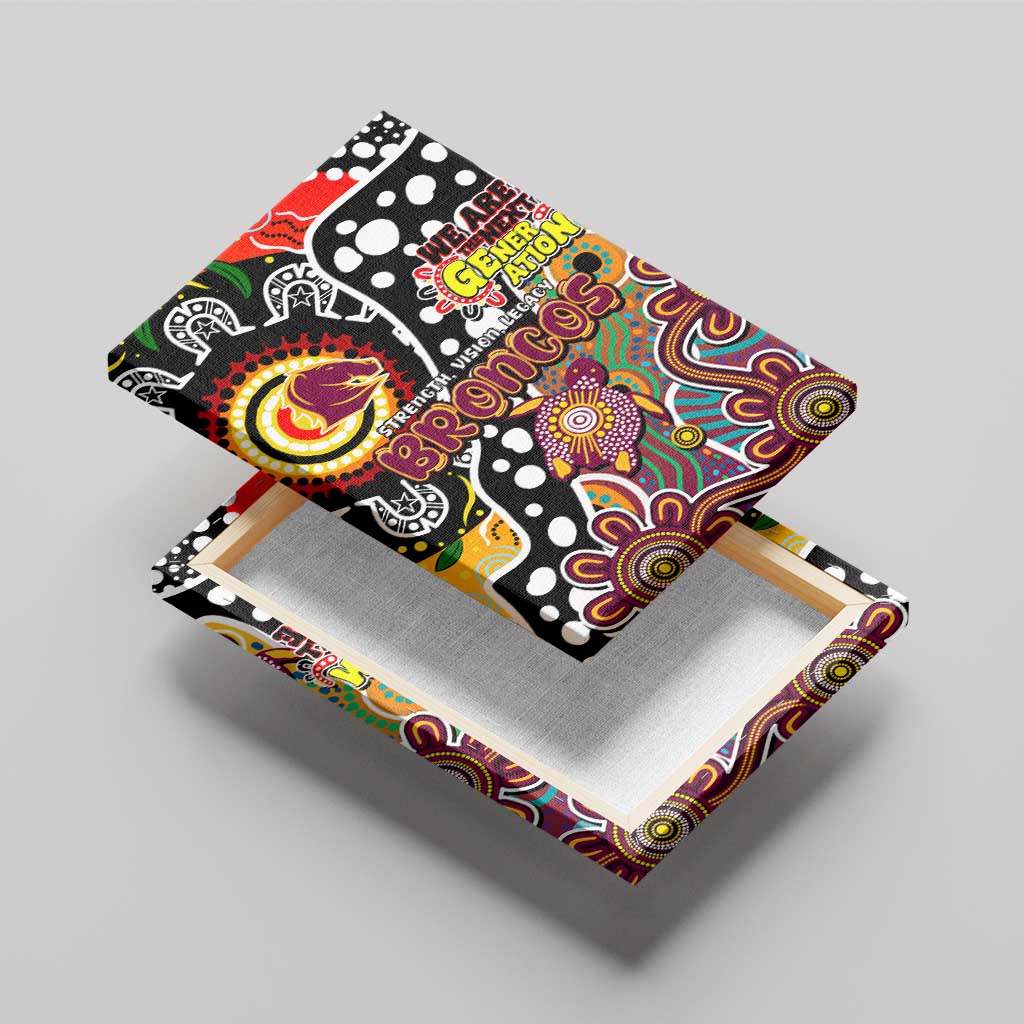 Broncos NRL Celebrating 50 Years of Naidoc Canvas Wall Art NAIDOC Week 2025 Aboriginal