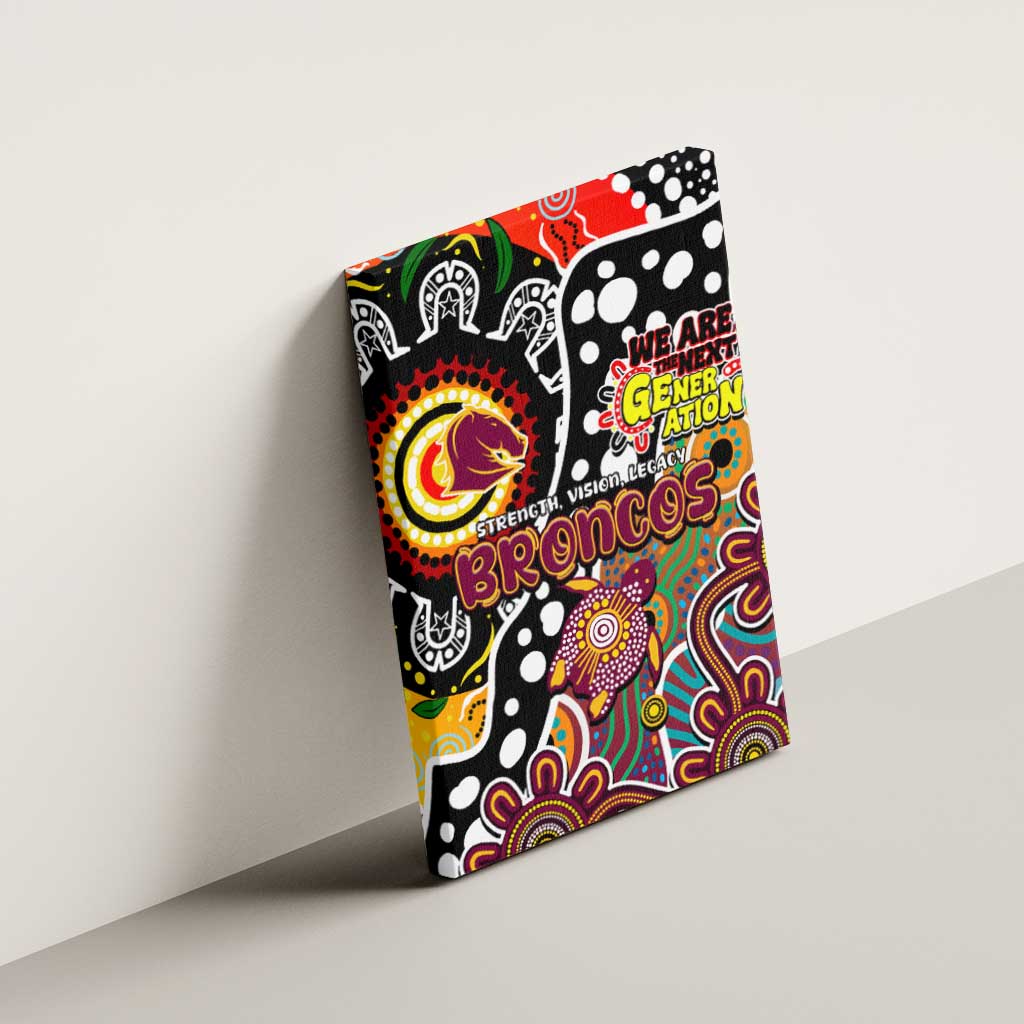 Broncos NRL Celebrating 50 Years of Naidoc Canvas Wall Art NAIDOC Week 2025 Aboriginal