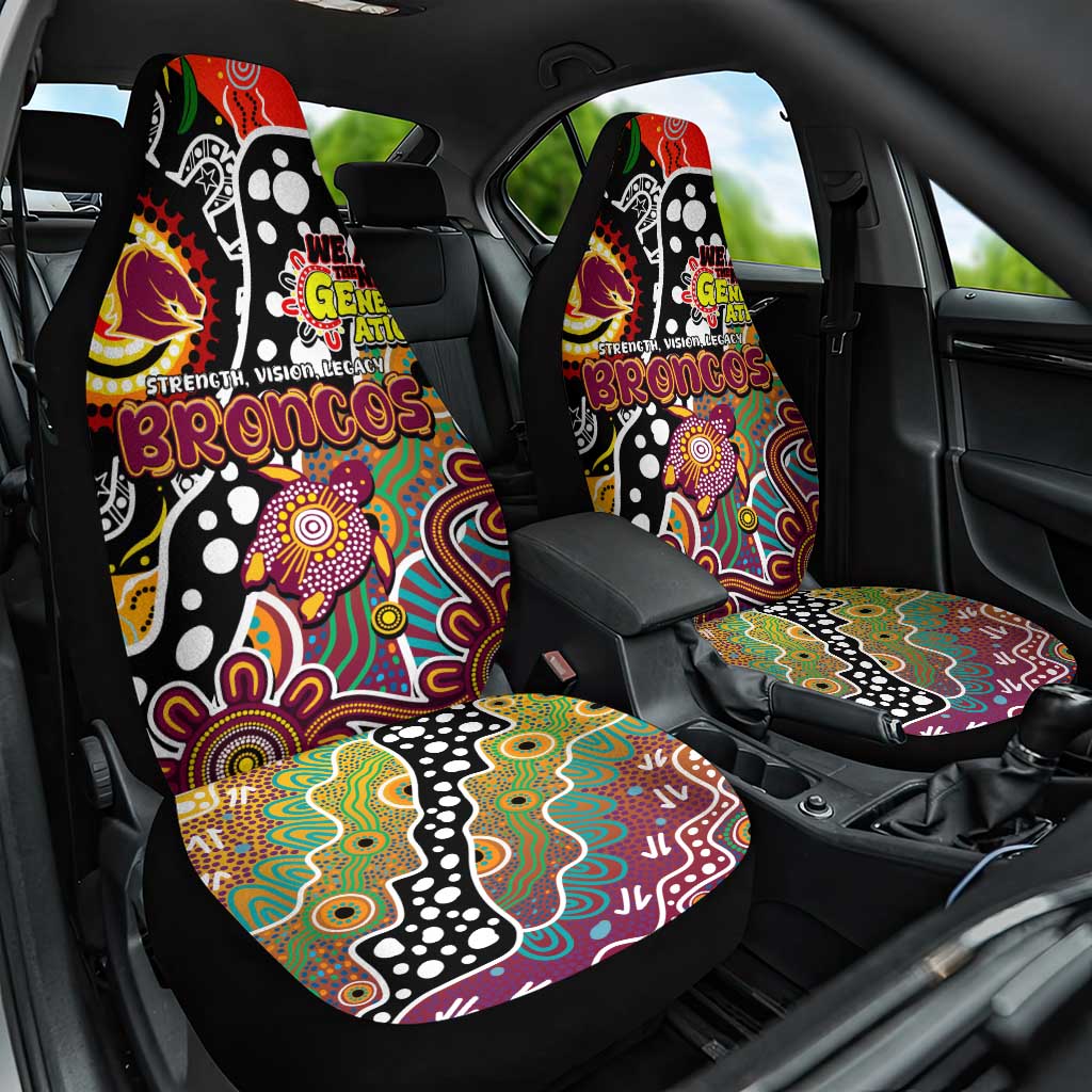 Broncos NRL Celebrating 50 Years of Naidoc Car Seat Cover NAIDOC Week 2025 Aboriginal