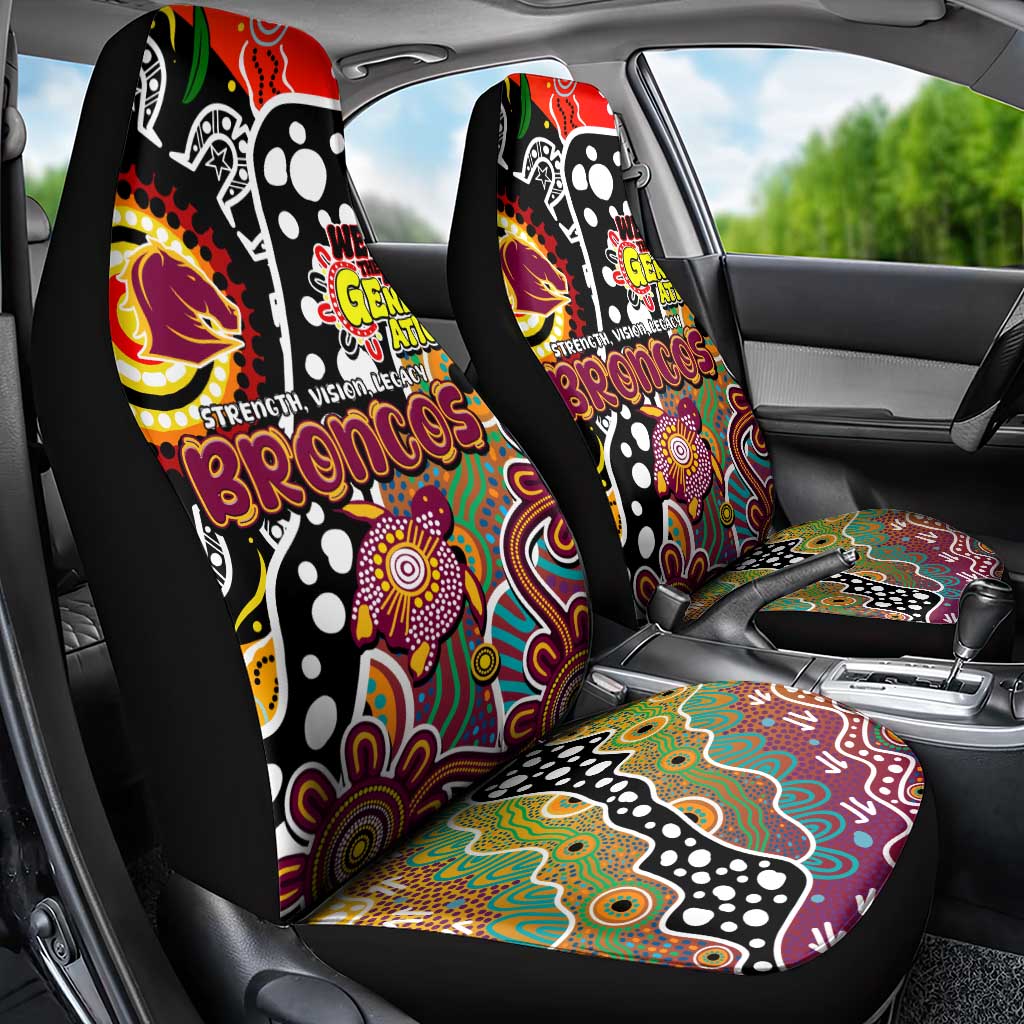 Broncos NRL Celebrating 50 Years of Naidoc Car Seat Cover NAIDOC Week 2025 Aboriginal