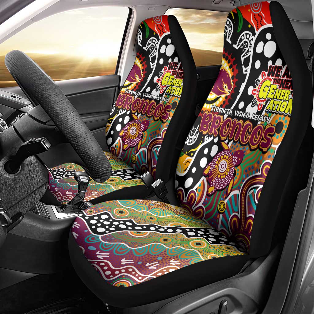 Broncos NRL Celebrating 50 Years of Naidoc Car Seat Cover NAIDOC Week 2025 Aboriginal