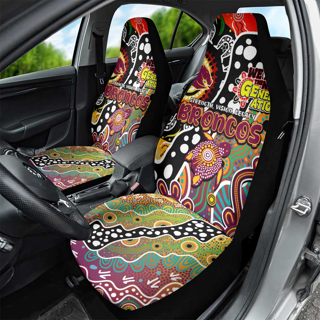 Broncos NRL Celebrating 50 Years of Naidoc Car Seat Cover NAIDOC Week 2025 Aboriginal