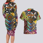 Personalised Broncos NRL Celebrating 50 Years of Naidoc Couples Matching Long Sleeve Bodycon Dress and Hawaiian Shirt NAIDOC Week 2025 Aboriginal