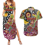 Personalised Broncos NRL Celebrating 50 Years of Naidoc Couples Matching Summer Maxi Dress and Hawaiian Shirt NAIDOC Week 2025 Aboriginal