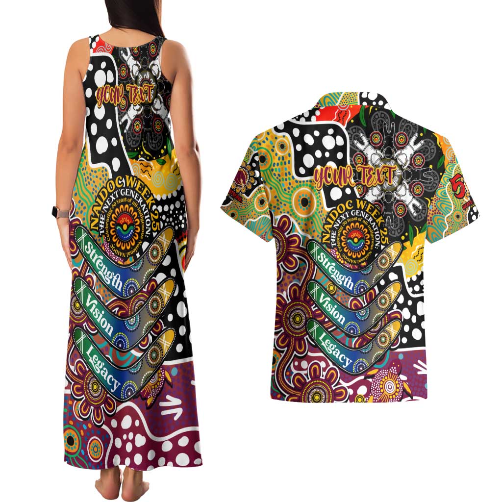 Personalised Broncos NRL Celebrating 50 Years of Naidoc Couples Matching Tank Maxi Dress and Hawaiian Shirt NAIDOC Week 2025 Aboriginal