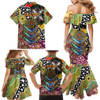 Personalised Broncos NRL Celebrating 50 Years of Naidoc Family Matching Mermaid Dress and Hawaiian Shirt NAIDOC Week 2025 Aboriginal