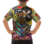 Personalised Broncos NRL Celebrating 50 Years of Naidoc Family Matching Off The Shoulder Long Sleeve Dress and Hawaiian Shirt NAIDOC Week 2025 Aboriginal