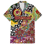 Personalised Broncos NRL Celebrating 50 Years of Naidoc Family Matching Off Shoulder Short Dress and Hawaiian Shirt NAIDOC Week 2025 Aboriginal