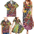 Personalised Broncos NRL Celebrating 50 Years of Naidoc Family Matching Summer Maxi Dress and Hawaiian Shirt NAIDOC Week 2025 Aboriginal