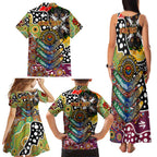Personalised Broncos NRL Celebrating 50 Years of Naidoc Family Matching Tank Maxi Dress and Hawaiian Shirt NAIDOC Week 2025 Aboriginal