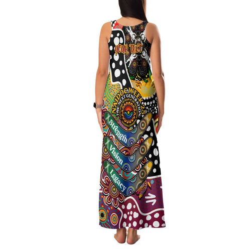 Personalised Broncos NRL Celebrating 50 Years of Naidoc Family Matching Tank Maxi Dress and Hawaiian Shirt NAIDOC Week 2025 Aboriginal