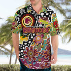 Personalised Broncos NRL Celebrating 50 Years of Naidoc Hawaiian Shirt NAIDOC Week 2025 Aboriginal