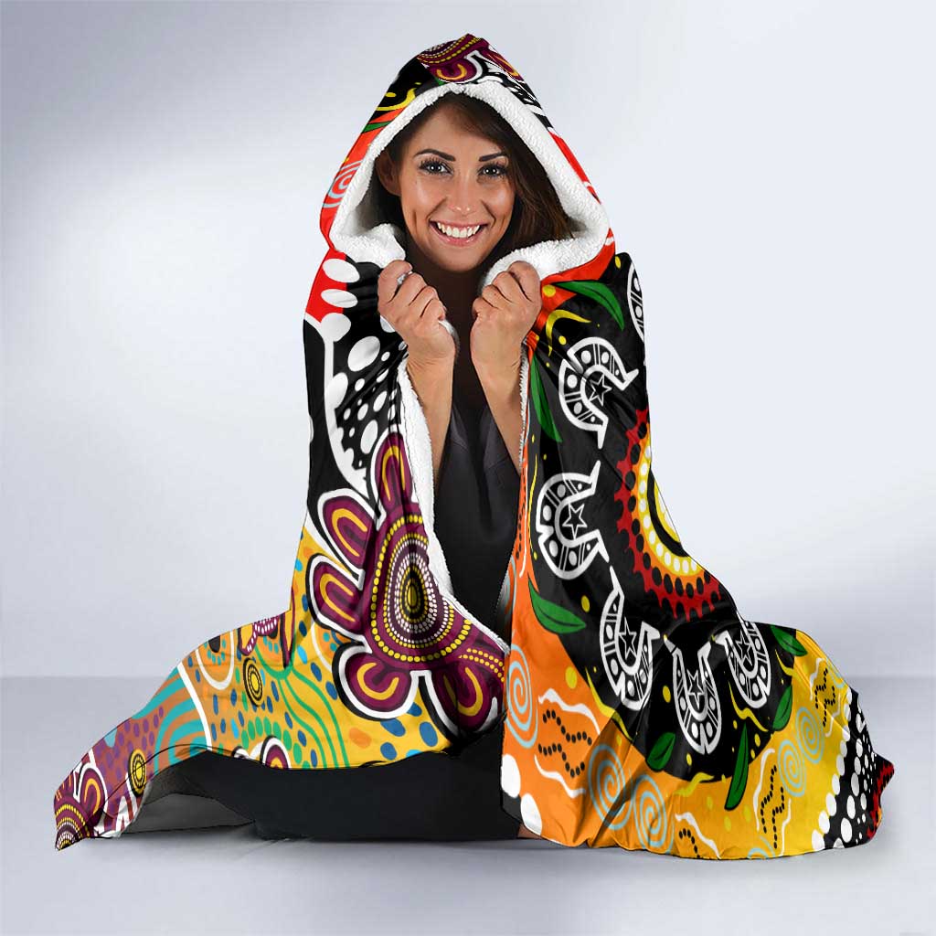 Broncos NRL Celebrating 50 Years of Naidoc Hooded Blanket NAIDOC Week 2025 Aboriginal
