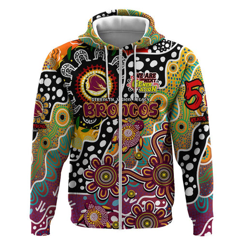 Personalised Broncos NRL Celebrating 50 Years of Naidoc Hoodie NAIDOC Week 2025 Aboriginal