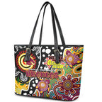Broncos NRL Celebrating 50 Years of Naidoc Leather Tote Bag NAIDOC Week 2025 Aboriginal